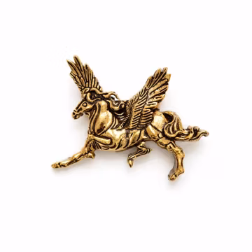 Gold Pegasus Brooch New Collection Brass Jewelry Winged Horse Lapel Pin Oxidize Jewelry Best gift For Anyone Ware in Cote Suit Pin OBO-35