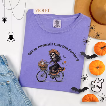 Catrina Day of the Dead Shirt, Funny Latina Tee, Espooky Vibes Halloween Comfort Colors Tee, Cafe Chisme Crewneck, Spooky Season Sweatshirt