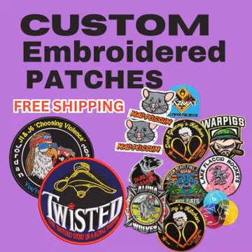 Custom Embroidered Patches: Iron On, Sew On, or Hook & Loop