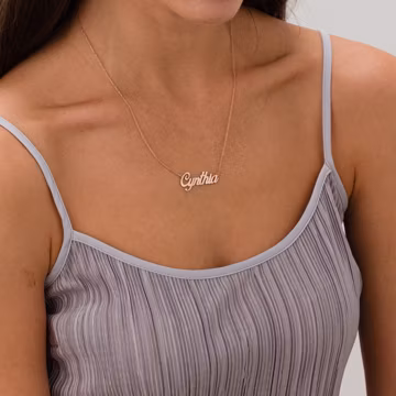 14K Gold Name Necklace, Gold Minimalist Necklace, Name Necklace, Gift For Her, Gifts for Women, Christmas Necklace, Christmas Gift