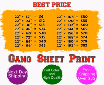 DTF Gang Sheet, Custom DTF Transfers, Gang Sheet Dtf , Bulk DTF Sheets, Ready To Press, Direct to Film Transfer, Personalized Heat Print