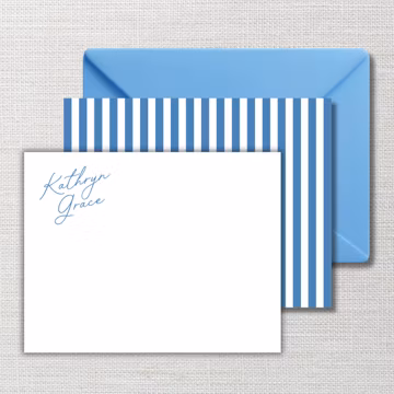 Signature Script Personalized Stationery Set | Professional Thank You Cards | A2 or A7