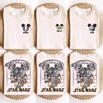 Disney Star Wars Shirt, Custom Mickey & Friends Tee, Personalized Family Matching Shirt, Disney Trip 2026 Shirt, May The 4th Gift