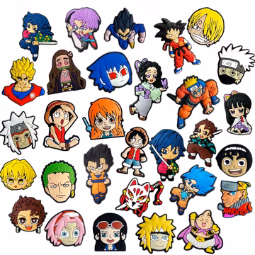 Anime Shoe Charms for Clogs: 30-Piece Japanese Cartoon Clog Accessories