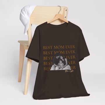Mom Shirt Gift, Best Mom Ever T Shirt, Custom Family Photo Shirt, Mothers Day Gift, Mom Gift, Personalized Mom Gift