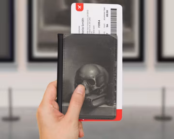 Vanitas Still Life Passport Cover – Dutch Baroque Art PU Leather Travel Wallet