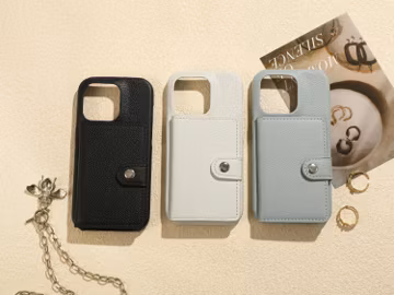 Personalized PU Leather iPhone Case with card slot, iphone Case for iPhone 15 Pro, 14 Pro Max, iPhone 13 12 11,Monogram Initials Phone Cover