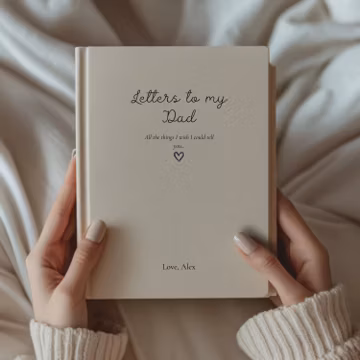 Custom Grief Journal Loss of Father Grief Journal Dad Memorial Gift Dad Remembrance Gift for Grieving Loss of Dad Letters to my Dad Notebook