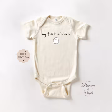 My First Halloween Baby Outfit, Cute Ghost Baby Bodysuit, Fall Baby Outfit, Spooky Season Newborn Clothes, Halloween Baby Gift Idea