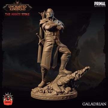 Elven Male Ranger Miniature: 28/32/38mm Fantasy RPG Mini for DnD, TTRPG