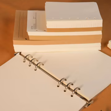 A5 A6 A7 Binder Refill Paper, 6 Ring Lined|Grid|Blank Filler Pages, Planner Inserts Notebook Refill