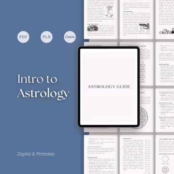 Astrology eBook for Coaches, Birth Chart Basics and Self-Discovery Guide, Editable Canva Template for Beginners and Astrology Practitioners
