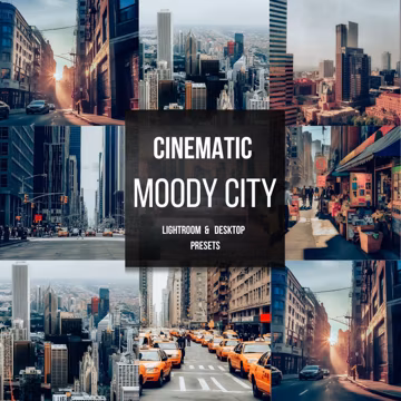 13 moody city cinematic Lightroom presets, moody city preset, urban photography, cinematic Presets, Blogger preset, Instagram Presets