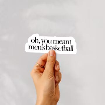 Sarcastic Water Bottle Sticker Women's Sports Sticker Water Bottle Decoration Sport Lover Laptop Decal Feminist Sticker Basketball Decal