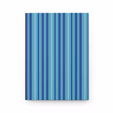 Blue Striped Hardcover Journal Matte