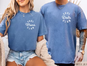 Comfort Colors® Cool Moms Club Christmas Shirt, Cool Dads Club Xmas Tee, Holiday Parent Club Shirt, Matching Family Christmas Outfit