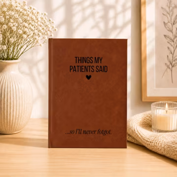Things My Patients Said Journal, Therapist Gift, Psychology Notebook, Personalized Mental Health Journal, Healthcare Worker
