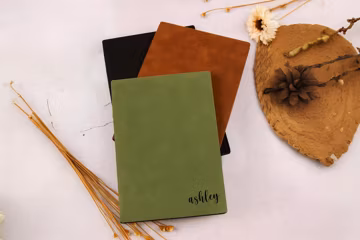 Personalized Notebook - Custom Journal Engraved Leather Journal