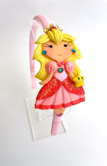 Princess Peach Headband | Handmade Costume Bow.