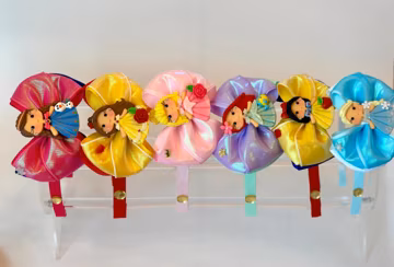 Handmade Princess Hair Bow Headband: 2-in-1 Tiara for Girls.