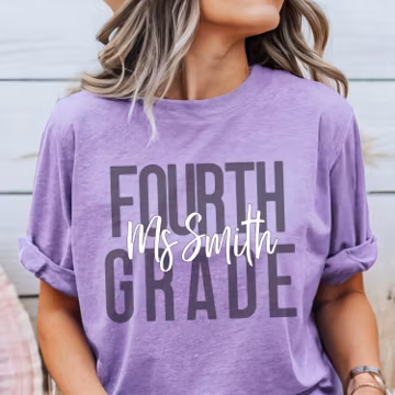4th Grade Teacher shirt, fourth grade teacher team shirt, teacher grade level shirt, 4th grade shirt, Teacher appreciation, Teacher gift