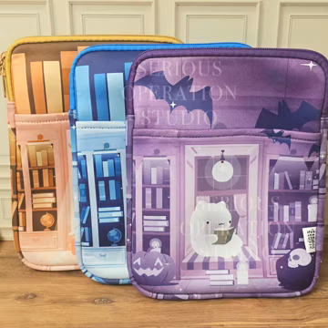 Cozy Nook Series Book+Tech Sleeve w/ Zipper & Front Pocket