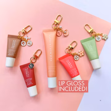 Lip Gloss Keychain gift for her Bag Charm Christian Summer Fridays Bag Charm Mother’s Day Gift Laneige Charm for Purse Cross Lip Gloss