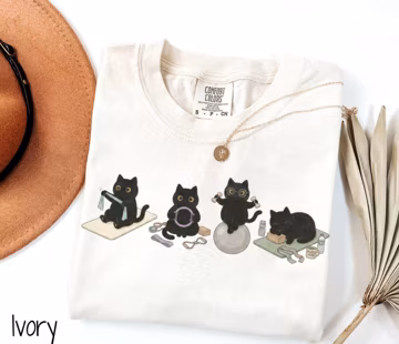 Black Cat Pilates Shirt, Cute Cat Pilates Shirt, Pilates Cat Shirt, Cute Pilates Shirt, Pilates Shirt, Pilates Lover Shirt, Pilates Tshirt