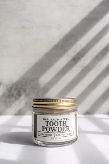 Non-Nano (Micro) Hydroxyapatite Remineralizing Tooth Powder - Holistic Non-Toxic Oral Care - Fluoride Free Toothpaste