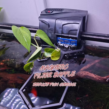 Magnetic Filter Baffle for Aquariums - Gentle Flow Output with Universal Fit