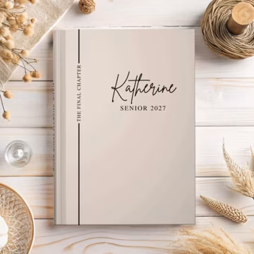 Senior 2027 Journal Personalized, Class of 2027 Gift, High School Senior Notebook, Graduation Gift for Senior year The Final Chapter Journal