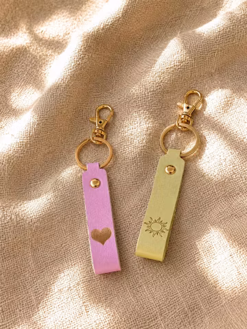 Personalized PU Leather Keychain Customized Name Key Ring Engraved Gift for Men Women Bridesmaid Groomsman Bag Tag, Custom Bag Charm