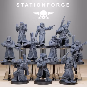 GrimGuard Frostwatch Skiers 10 Models - in 12k - Station Forge