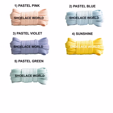 Pretty Pack Flat Shoelaces 5/16 Inch 8mm Laces Ships Out From The USA Next Day