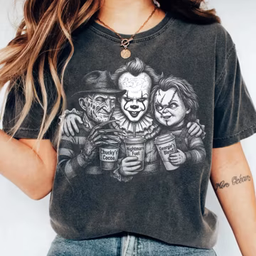 Comfort Colors® Nightmare Before Christmas Shirt, Chucky, Pennywise, Freddies's Shirt, Trick or Treat Tee