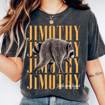 Jimothy Raccoon Seattle Feral Legend Shirt, Viral Meme Raccoon Tee