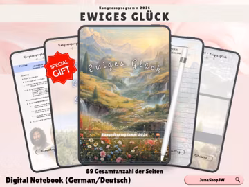 2026 Ewiges Glück Kongressprogramm | Digital Notebook | JW Convention | German Deutsch