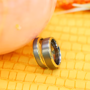 Gold Tungsten Ring, Men's Wedding Band, Couple Promise Ring, Men's Wedding Band, Wedding Ring Men, Brushed Tungsten Carbide Ring, Men's Ring