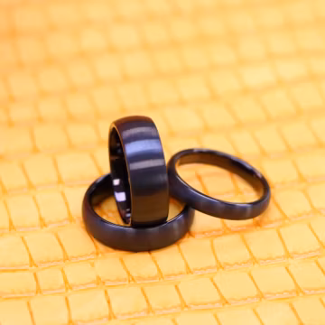 Black Dome New Modern Classic Men's Band, Men's Tungsten Ring, Wedding Band, Tungsten Ring, Laser Engraved Ring, 8mm Brushed Men's Band,