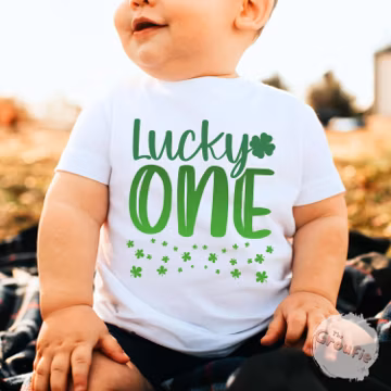 Lucky One 1st Birthday Shirt, Shamrock Family Matching Tee, St Patricks Cake Smash Outfit