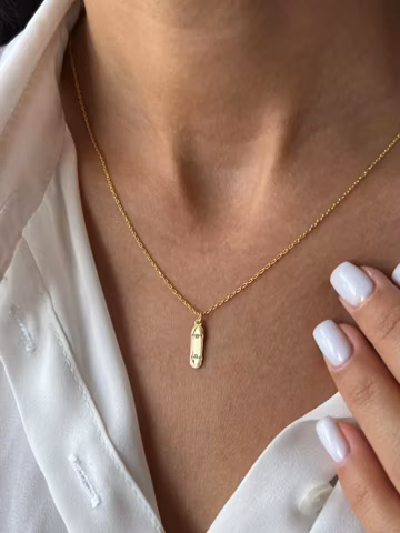 Sterling Silver Skateboard Necklace: Skateboarding Jewelry Gift