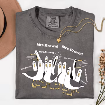 Comfort Colors® Custom Seagulls Teacher Shirt, Funny Teacher Tee, Teacher Appreciation Gift, Funny Personalized Teacher Nemo T-shirt