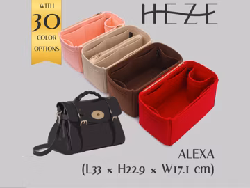 Deluxe Felt Tote Bag Insert for Alexa Bag, Customizable Handbag Organizer with Pockets