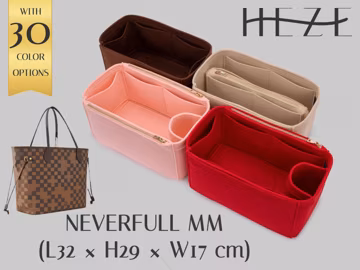 Neverfull MM Bag Organizer: Felt Insert with Pockets (Fits Tote)