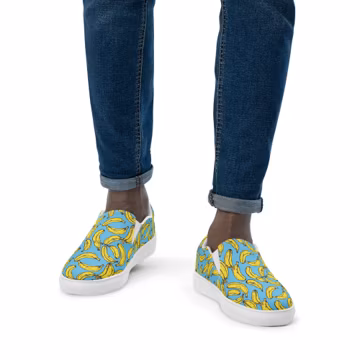 Banana Slip-On Shoes Festival Wear Men Rave Outfit Men Banana Clothing