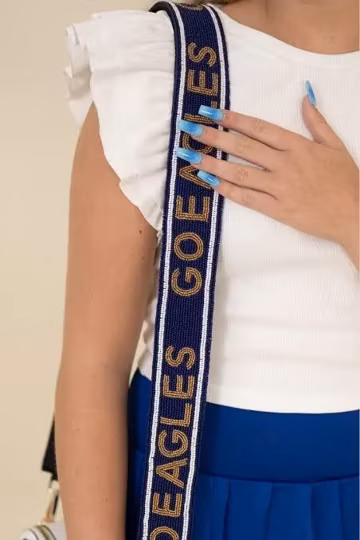 Gameday beaded straps,gameday straps, stadium straps,college purse straps,clear bag strap,Stadium bag strap, Gameday gear,Gata purse strap