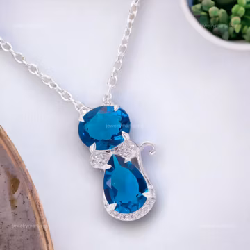 Natural Apatite Pendant, Blue Gemstone Pendant, Pendant, 925 Sterling Silver Jewelry, Birthday Gift, Pendant For Wife
