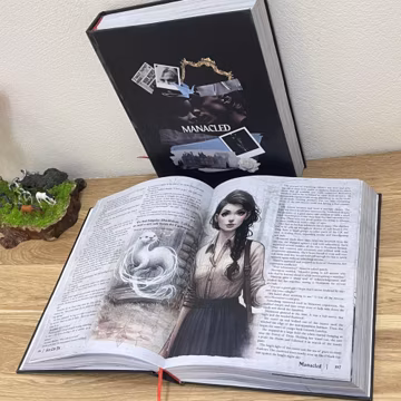 Manacled Fanfic Hardcover Book, Color Printed Pages