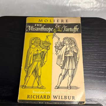 Molière The Misanthrope & Tartuffe Richard Wilbur Translation 1965 Arno