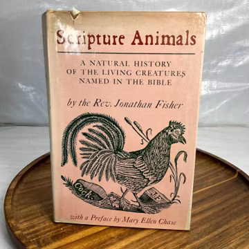 Scripture Animals Jonathan Fisher 1972 Natural History Bible Woodcuts